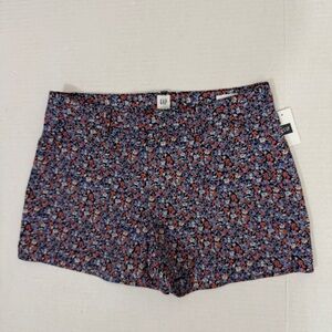 GAP High Waist Red and Blue Shorts